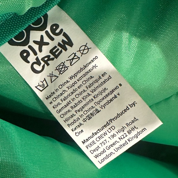 Like NEW! Pixie Crew Green Fabric bookbag backpack boys youth accessory - Picture 5 of 6